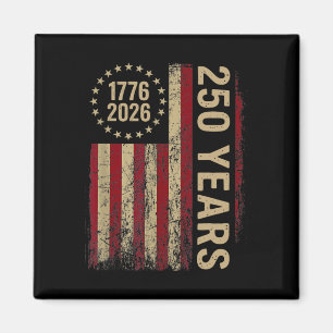 250 Jahre 1776-2026 250. Geburtstag USA-Flagge Wir Magnet