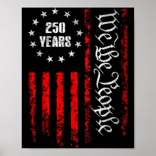 250 Jahre 1776-2026 250. Geburtstag USA Patriotisc Poster