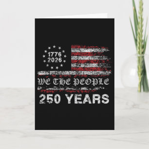 250 Jahre 1776-2026 250. Geburtstagsflagge Karte