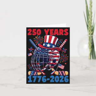 250 Jahre 1776 2026 250. Jubiläum Eishockey Karte