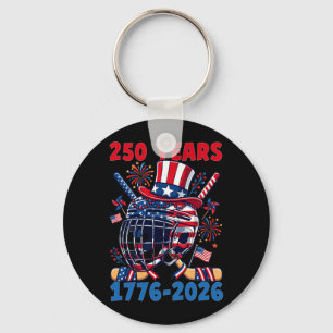250 Jahre 1776 2026 250. Jubiläum Eishockey Schlüsselanhänger