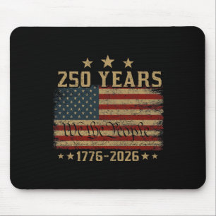 250 Jahre 1776 2026 250. Vintage 4. Juli Amerika Mousepad