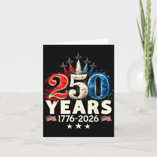 250 Jahre 1776 2026 250. Vintage 4. Juli Karte
