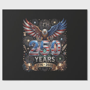 250 Jahre 1776 2026 4. Juli Adler 250. Jahrestag Geschenkpapier