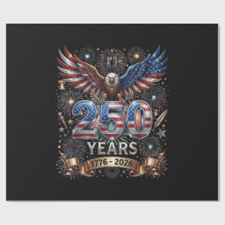 250 Jahre 1776 2026 4. Juli Adler 250. Jahrestag Geschenkpapier