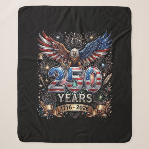 250 Jahre 1776 2026 4. Juli Adler 250. Jahrestag Sherpadecke
