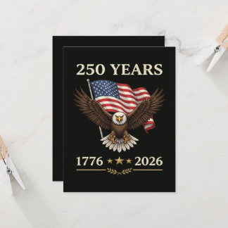 250 Jahre 1776 2026 Adler Amerikanische Flagge Einladung