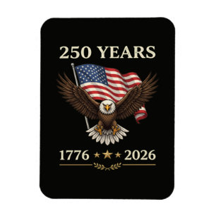 250 Jahre 1776 2026 Adler Amerikanische Flagge Magnet