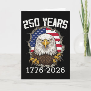 250 Jahre 1776–2026 Adler und Flagge Amerikanische Karte
