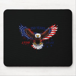 250 Jahre 1776–2026 amerikanischer Adler patriotis Mousepad