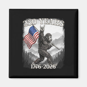 250 Jahre 1776–2026 Bigfoot Und Flagge Amerikanisc Magnet