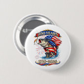 250 Jahre 1776-2026 Forellenangeln  Button (Vorne & Hinten)