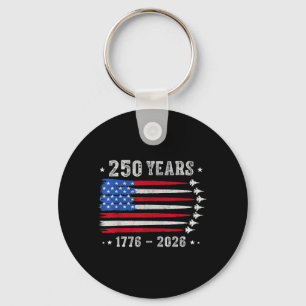 250 Jahre 1776 2026 Geburtstag USA für Männer Frau Schlüsselanhänger
