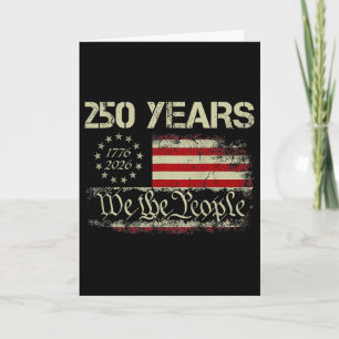 250 Jahre 1776-2026 We The People 250. USA-Flagge  Karte
