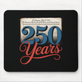 250 Jahre 1776 Unabhängigkeitserklärung der USA Gi Mousepad (Vorne)