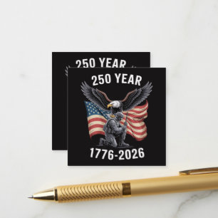 250 Jahre 250. Jubiläum USA 4. Juli Begleitkarte