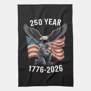 250 Jahre 250. Jubiläum USA 4. Juli Geschirrtuch