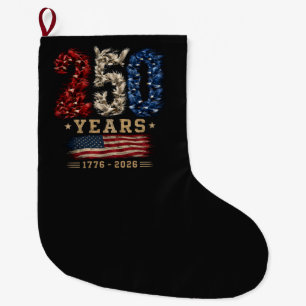 250 Jahre American Eagle Flag Patriotic  Großer Weihnachtsstrumpf