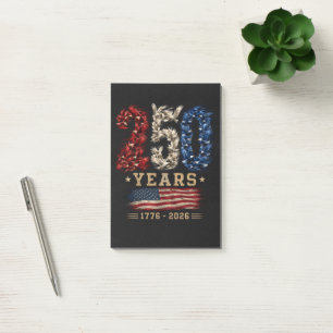 250 Jahre American Eagle Flag Patriotic Post-it Klebezettel