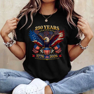250 Jahre Amerika 1776 2026 250. 4. Juli T-Shirt