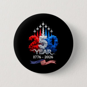 250 Jahre Amerika 1776 2026 250. Geburtstag 4. Button