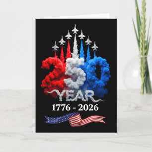 250 Jahre Amerika 1776 2026 250. Geburtstag 4. Karte