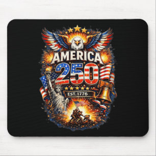 250 Jahre Amerika 1776 2026 250. Geburtstag der US Mousepad