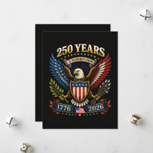 250 Jahre Amerika 1776 2026 250. Jubiläum Feiertagskarte