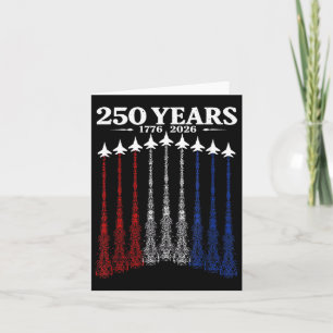 250 Jahre Amerika 1776 2026 250. USA Geburtstag Karte