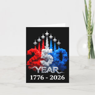 250 Jahre Amerika 1776 2026 250. USA Geburtstag Karte