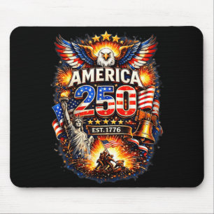 250 Jahre Amerika 1776 2026 250. USA Geburtstag Mousepad
