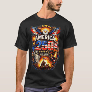 250 Jahre Amerika 1776 2026 250. USA Geburtstag T-Shirt