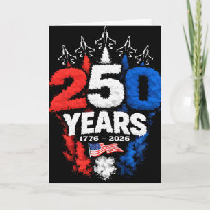 250 Jahre Amerika 1776 2026 250. USA Patriotisch 4 Karte