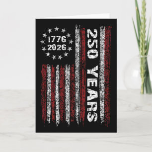 250 Jahre Amerika 1776 2026 250. Usa Patriotisch 4 Karte