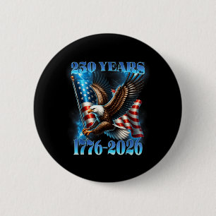 250 Jahre Amerika 1776 2026 250. USA Patriotisch Button