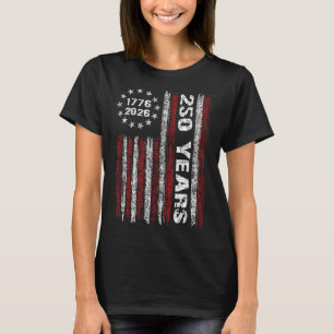 250 Jahre Amerika 1776 2026 250. USA Patriotisch T-Shirt