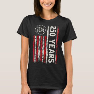 250 Jahre Amerika 1776 2026 250. USA Patriotisch T-Shirt