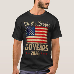 250 Jahre Amerika 1776 2026 4. Juli 250. T-Shirt