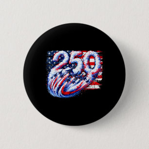 250 Jahre Amerika 1776 2026 Kampfflugzeug Flugzeug Button