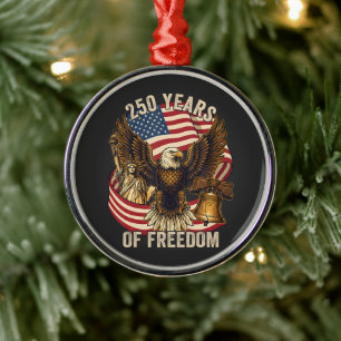 250 Jahre Amerika 1776-2026 Ornament Aus Metall
