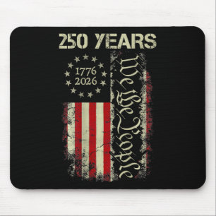 250 Jahre Amerika 1776 2026 We The People Flag USA Mousepad