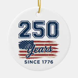 250 Jahre Amerika, 1776 Semiquincentennial Keramik Ornament
