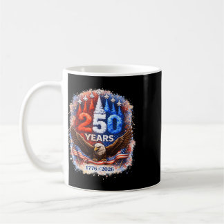 250 Jahre Amerika 2026 4. Juli Patriotischer Adler Kaffeetasse