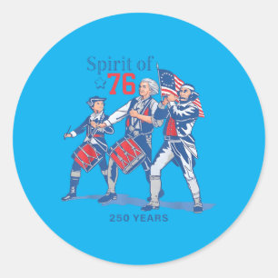250 Jahre Amerika 250. Jubiläum 1776-2026 4. Runder Aufkleber