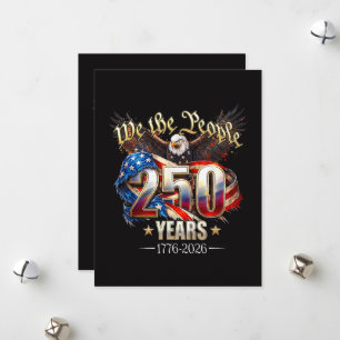 250 Jahre Amerika 250. Jubiläum 4. Juli Feiertagskarte