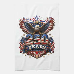 250 Jahre Amerika 250. Jubiläum 4. Juli Geschirrtuch