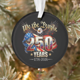 250 Jahre Amerika 250. Jubiläum 4. Juli Ornament