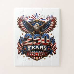 250 Jahre Amerika 250. Jubiläum 4. Juli Puzzle