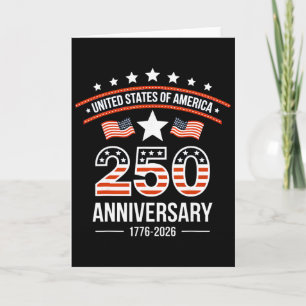 250 Jahre Amerika 250. Jubiläum USA 4. Juli Karte