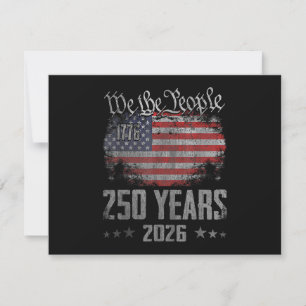 250 Jahre Amerika 250. Jubiläum USA Patriotisch Einladung